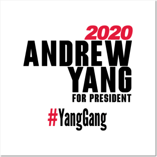 Andrew Yang For President T-Shirt #YangGang 2020 Posters and Art